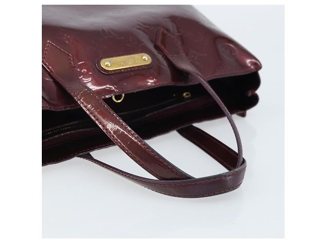 LOUIS VUITTON Borsa Wilshire PM Monogram Vernis Rossa Favist M91644 Auth BA11762 - vista 7