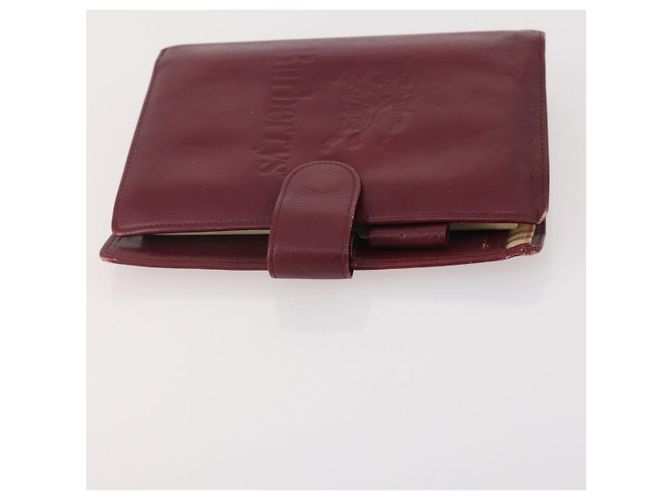 Borsa a mano Burberry Nova Check in tela e pelle 3 pezzi Beige Rosso Auth mr2263 - vista 10