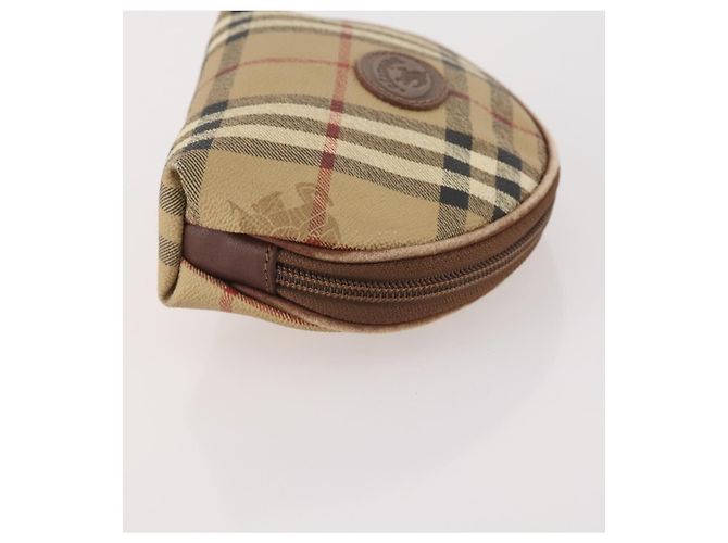 Borsa a mano Burberry Nova Check in tela e pelle 3 pezzi Beige Rosso Auth mr2263 - vista 17