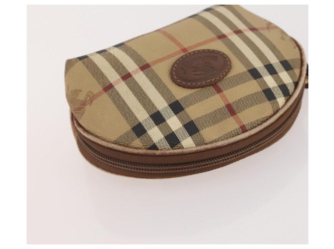 Borsa a mano Burberry Nova Check in tela e pelle 3 pezzi Beige Rosso Auth mr2263 - vista 18