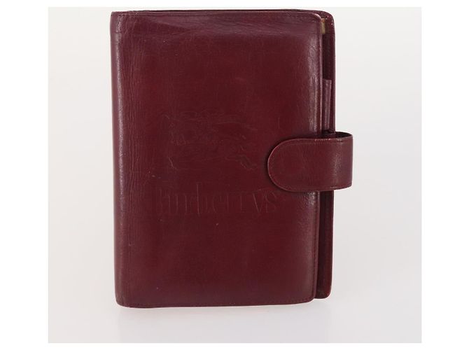 Borsa a mano Burberry Nova Check in tela e pelle 3 pezzi Beige Rosso Auth mr2263 - vista 8