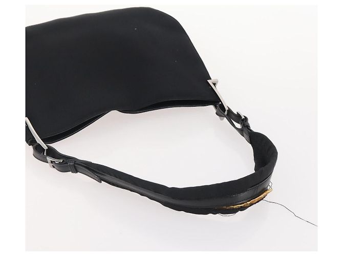 Borsa a Spalla GG Canvas Gucci in Nylon e Pelle 3 Pezzi Nera Auth fm5310 Nero - vista 12