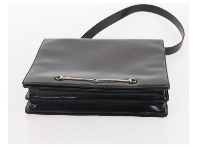 Borsa a Spalla GG Canvas Gucci in Nylon e Pelle 3 Pezzi Nera Auth fm5310 Nero - vista 21
