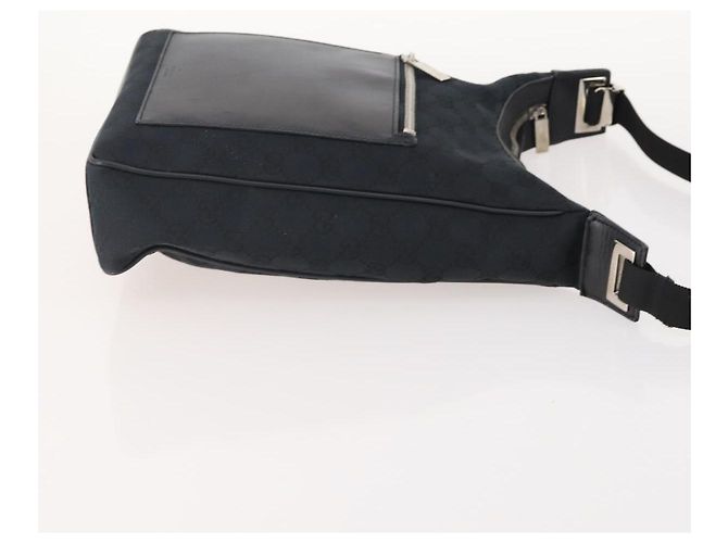 Borsa a Spalla GG Canvas Gucci in Nylon e Pelle 3 Pezzi Nera Auth fm5310 Nero - vista 4