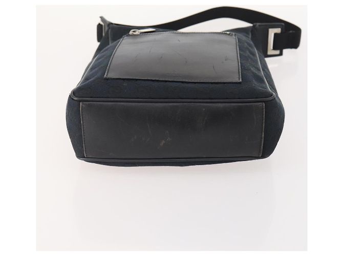 Borsa a Spalla GG Canvas Gucci in Nylon e Pelle 3 Pezzi Nera Auth fm5310 Nero - vista 7