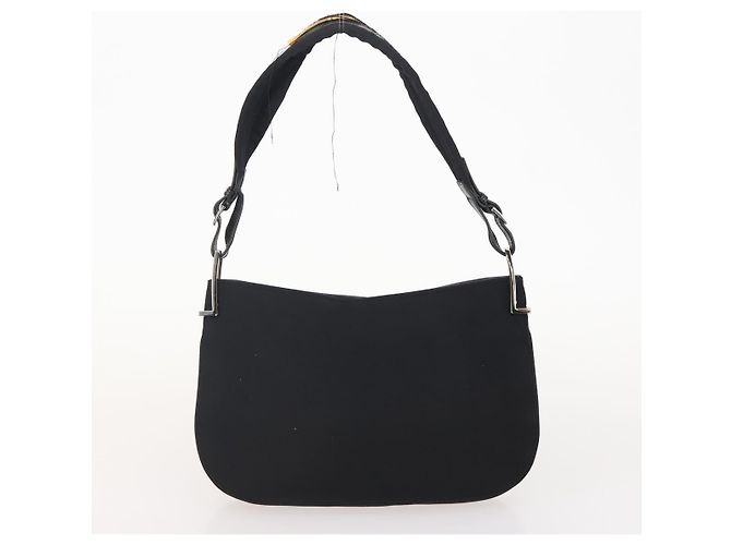 Borsa a Spalla GG Canvas Gucci in Nylon e Pelle 3 Pezzi Nera Auth fm5310 Nero - vista 9