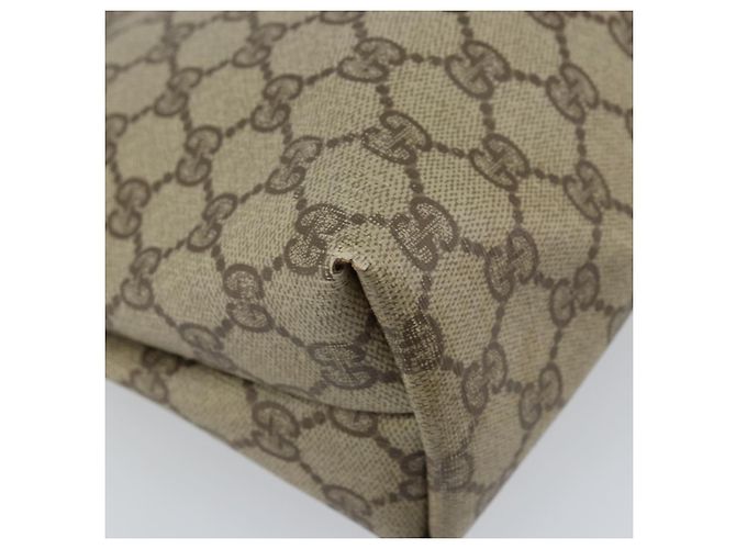 Gucci Borsa Tote GG Supreme in PVC beige e oro 002 39 6130 Auth BA11743 D'oro - vista 12