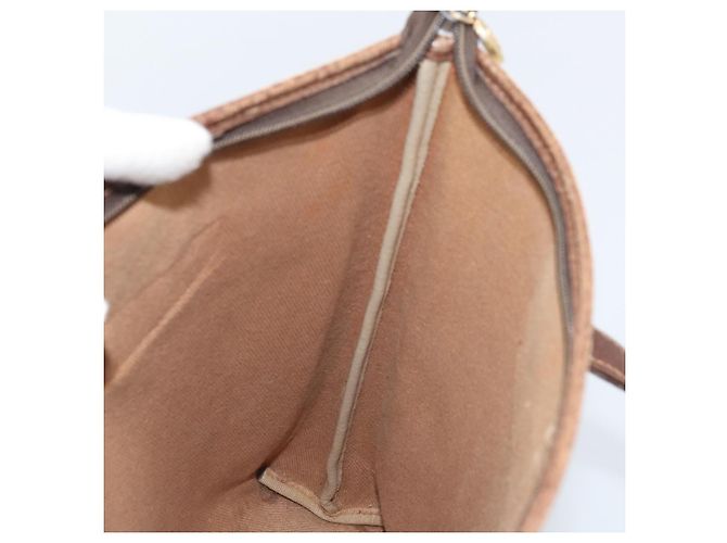 Gucci Borsa Tote GG Supreme in PVC beige e oro 002 39 6130 Auth BA11743 D'oro - vista 19