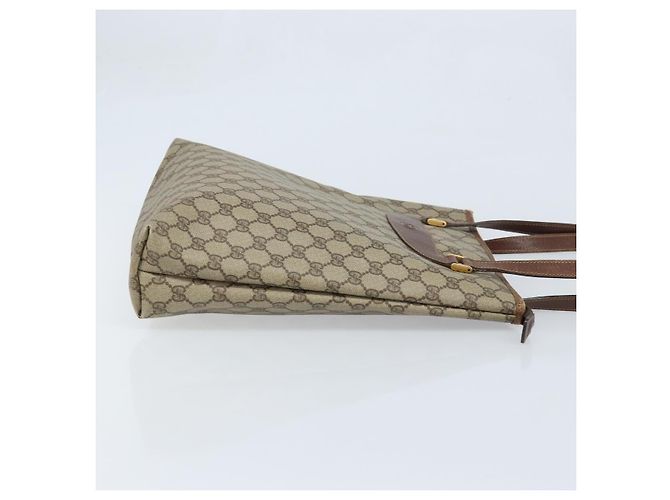 Gucci Borsa Tote GG Supreme in PVC beige e oro 002 39 6130 Auth BA11743 D'oro - vista 4