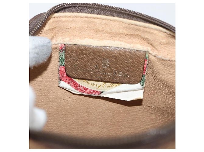 Borsa a Spalla Gucci GG Supreme Web Sherry Line PVC Beige 98 02 004 Auth BAZ558 D'oro - vista 17
