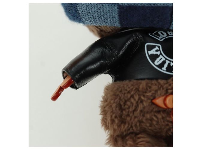 LOUIS VUITTON Portachiavi Bear in pelle marrone M03206 LV Auth YKZ811SAM - vista 10