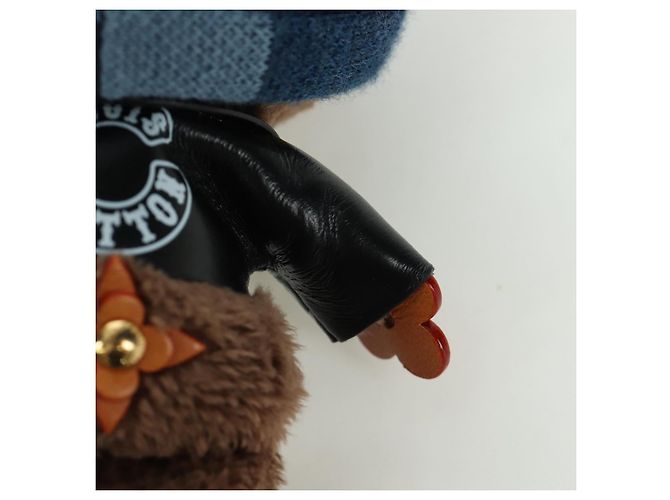 LOUIS VUITTON Portachiavi Bear in pelle marrone M03206 LV Auth YKZ811SAM - vista 11