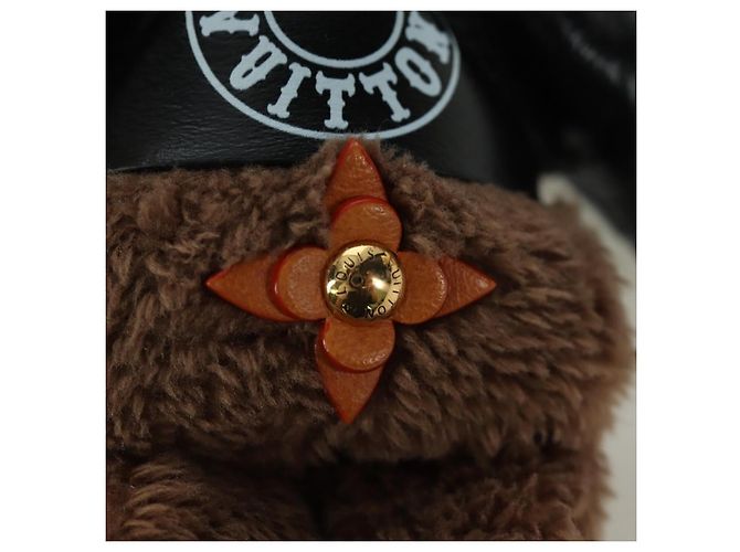 LOUIS VUITTON Portachiavi Bear in pelle marrone M03206 LV Auth YKZ811SAM - vista 12