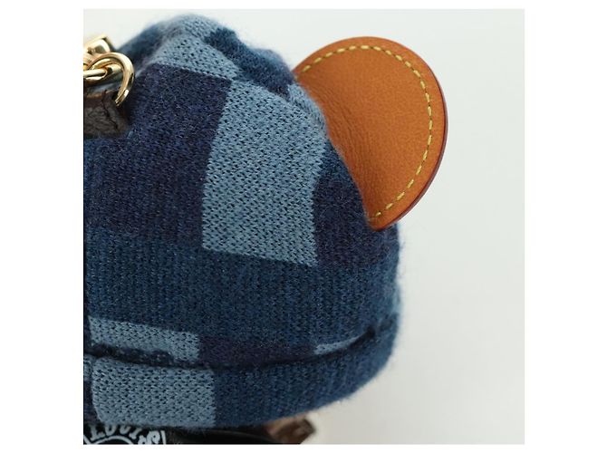 LOUIS VUITTON Portachiavi Bear in pelle marrone M03206 LV Auth YKZ811SAM - vista 14