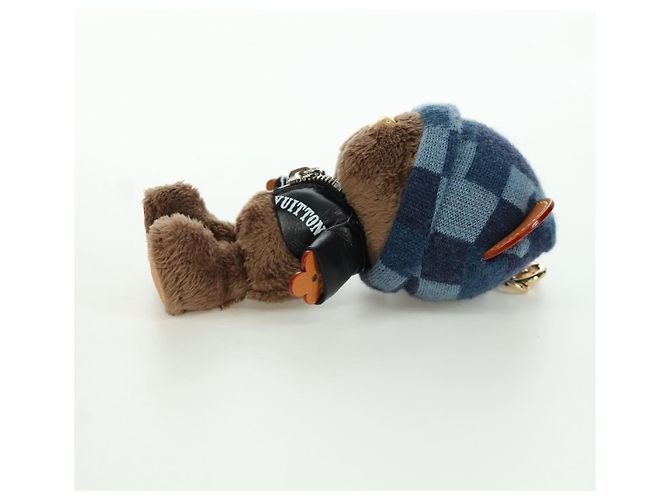 LOUIS VUITTON Portachiavi Bear in pelle marrone M03206 LV Auth YKZ811SAM - vista 16