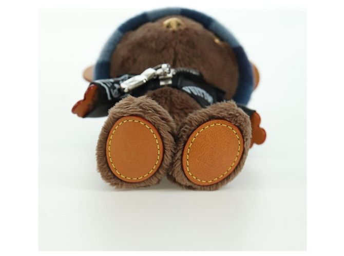 LOUIS VUITTON Portachiavi Bear in pelle marrone M03206 LV Auth YKZ811SAM - vista 19
