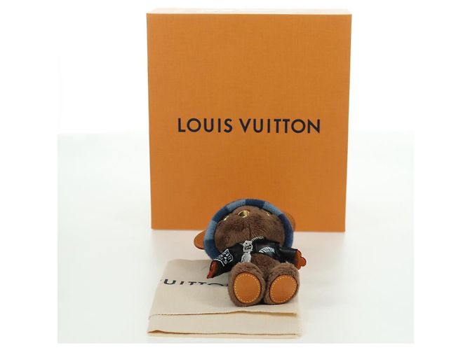 LOUIS VUITTON Portachiavi Bear in pelle marrone M03206 LV Auth YKZ811SAM - vista 21
