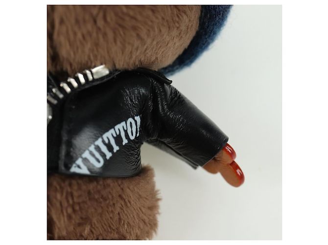 LOUIS VUITTON Portachiavi Bear in pelle marrone M03206 LV Auth YKZ811SAM - vista 5