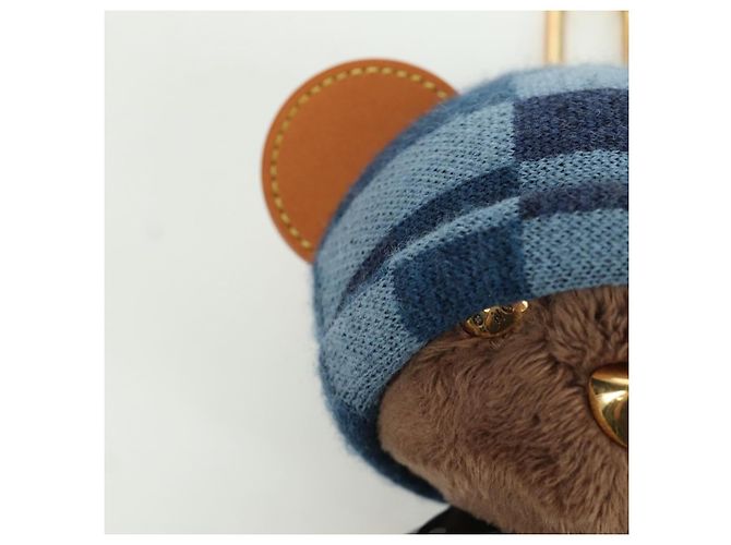 LOUIS VUITTON Portachiavi Bear in pelle marrone M03206 LV Auth YKZ811SAM - vista 6
