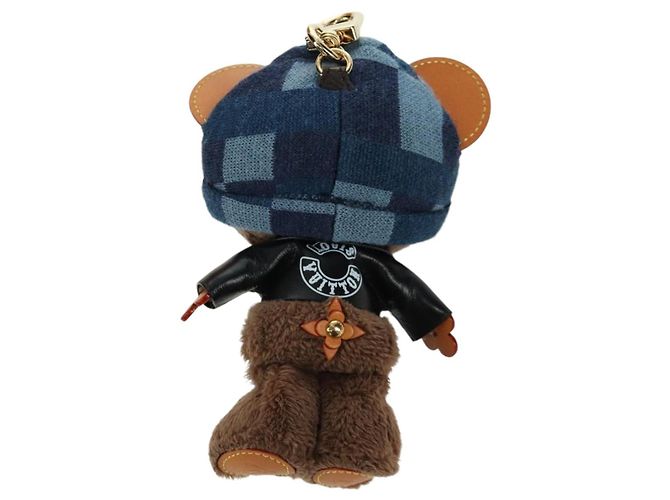 LOUIS VUITTON Portachiavi Bear in pelle marrone M03206 LV Auth YKZ811SAM - vista 8