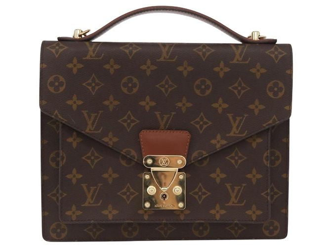 LOUIS VUITTON Borsa Monceau 28 M51185 Auth LV YKZ219A Monogramma - vista 13