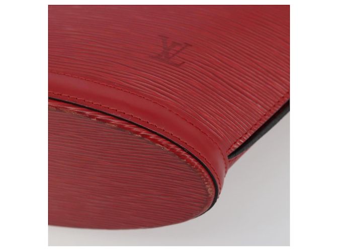 LOUIS VUITTON Epi Saint Jacques Alças Longa Bolsa de Mão Vermelha M52337 Auth ARZ870 Vermelho - vista 10