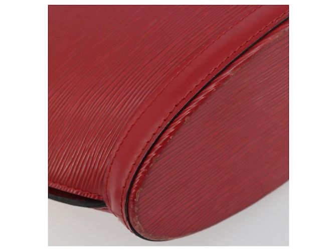 LOUIS VUITTON Epi Saint Jacques Alças Longa Bolsa de Mão Vermelha M52337 Auth ARZ870 Vermelho - vista 11