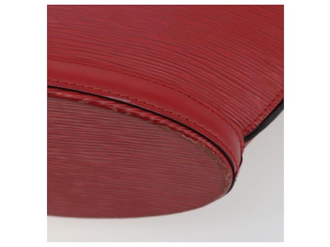 LOUIS VUITTON Epi Saint Jacques Alças Longa Bolsa de Mão Vermelha M52337 Auth ARZ870 Vermelho - vista 12