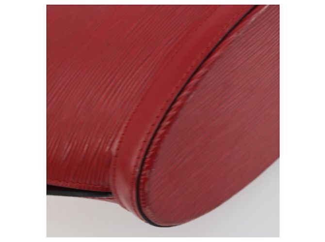 LOUIS VUITTON Epi Saint Jacques Alças Longa Bolsa de Mão Vermelha M52337 Auth ARZ870 Vermelho - vista 13