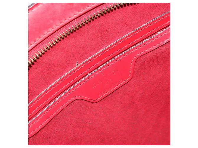 LOUIS VUITTON Epi Saint Jacques Alças Longa Bolsa de Mão Vermelha M52337 Auth ARZ870 Vermelho - vista 15