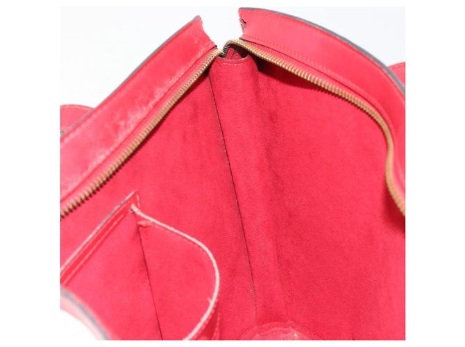 LOUIS VUITTON Epi Saint Jacques Alças Longa Bolsa de Mão Vermelha M52337 Auth ARZ870 Vermelho - vista 17