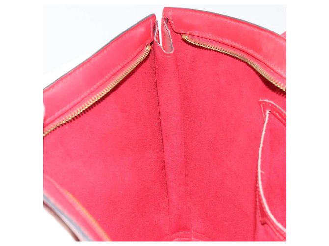 LOUIS VUITTON Epi Saint Jacques Alças Longa Bolsa de Mão Vermelha M52337 Auth ARZ870 Vermelho - vista 18