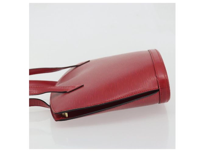 LOUIS VUITTON Epi Saint Jacques Alças Longa Bolsa de Mão Vermelha M52337 Auth ARZ870 Vermelho - vista 5