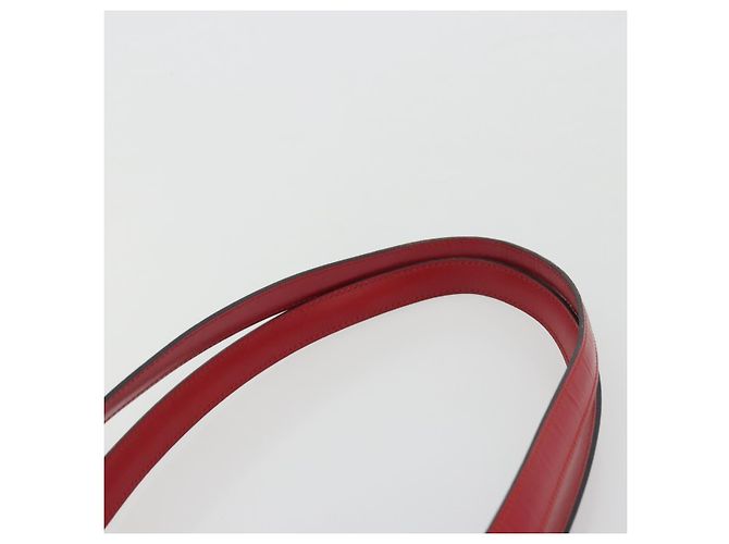 LOUIS VUITTON Epi Saint Jacques Alças Longa Bolsa de Mão Vermelha M52337 Auth ARZ870 Vermelho - vista 8