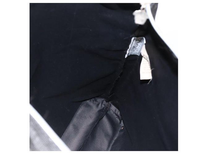 Borsa Tote VERSACE in Nylon Nero Argento Auth ka3538 - vista 12