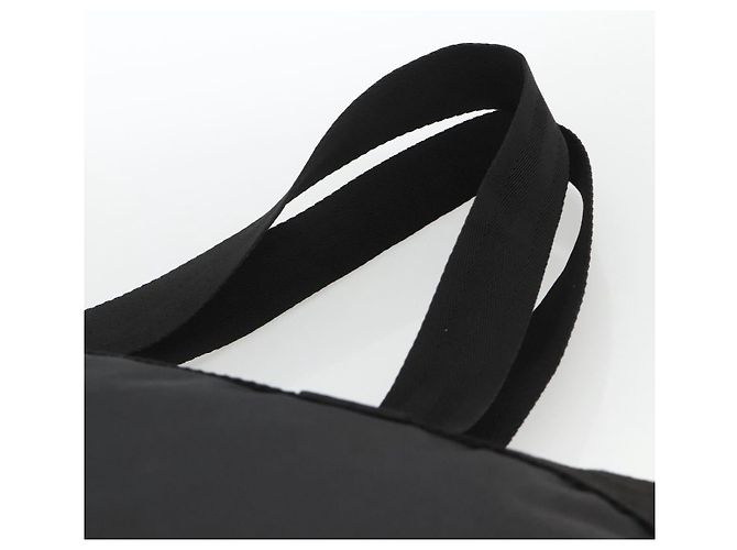 Borsa Tote VERSACE in Nylon Nero Argento Auth ka3538 - vista 8