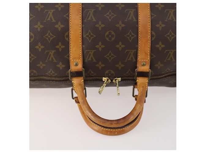 LOUIS VUITTON Borsa Boston Monogram Keepall 50 M41426 Auth LV am10983 Monogramma - vista 7