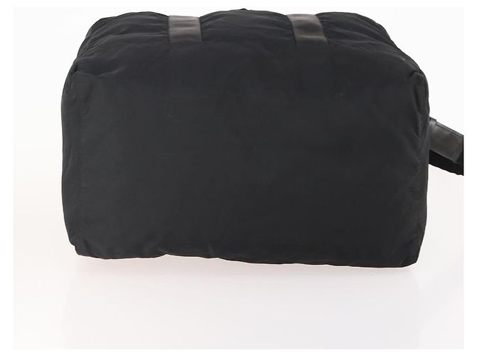 PRADA Boston Bag Nylon 2way Black Silver Auth YKZ057 Silvery - view 11