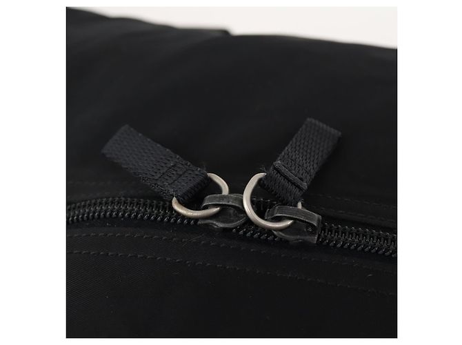 PRADA Boston Bag Nylon 2way Black Silver Auth YKZ057 Silvery - view 18