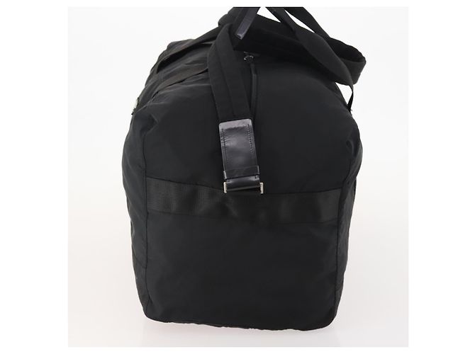 PRADA Boston Bag Nylon 2way Black Silver Auth YKZ057 Silvery - view 4