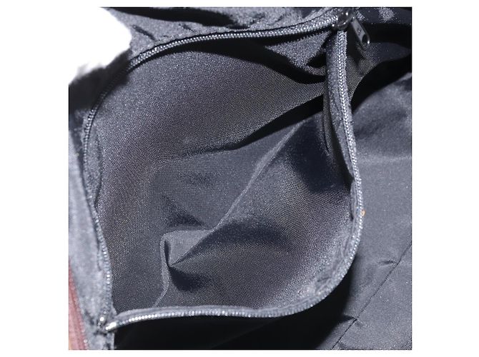Borsa a mano BURBERRY in nylon marrone argento autentica mr2204 - vista 20