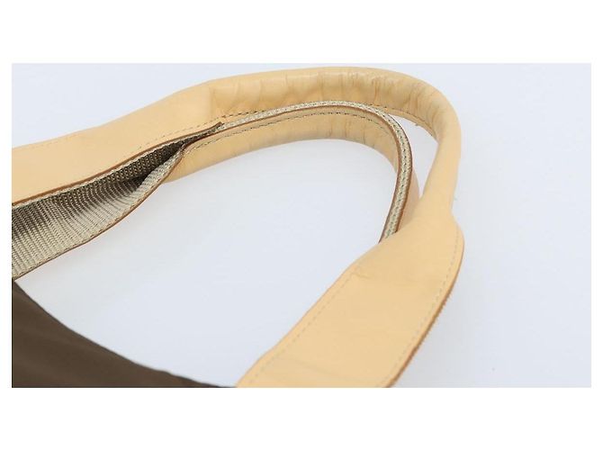 Borsa a mano BURBERRY in nylon marrone argento autentica mr2204 - vista 8