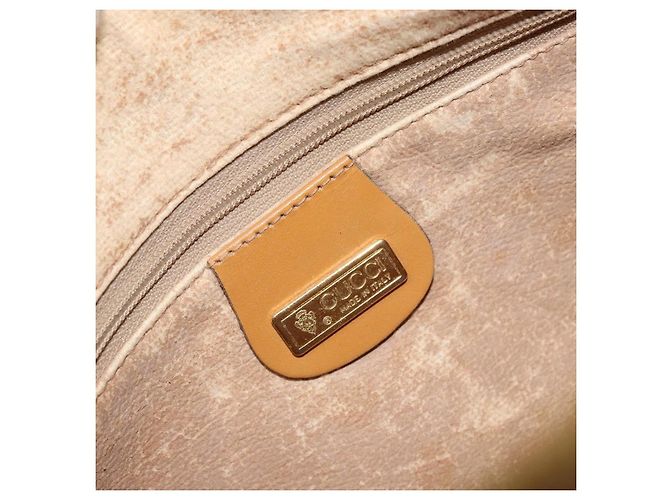 Gucci Borsa a Spalla Micro GG Supreme PVC Beige Oro Auth ka3521 D'oro - vista 16