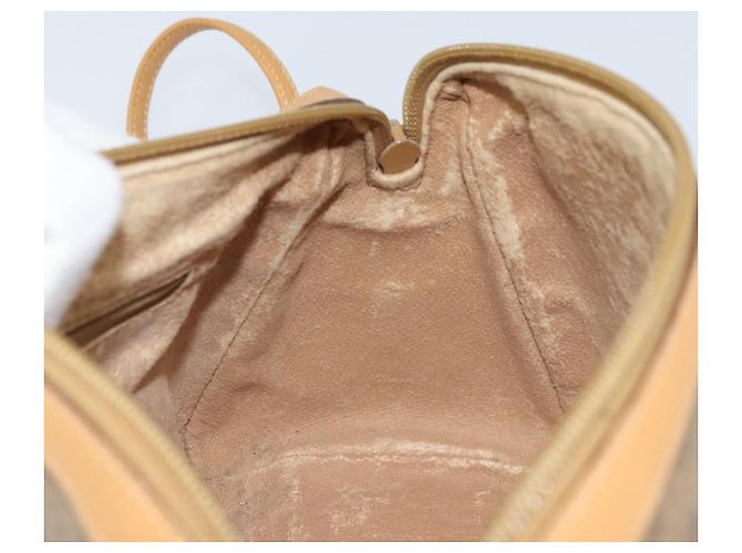 Gucci Borsa a Spalla Micro GG Supreme PVC Beige Oro Auth ka3521 D'oro - vista 18