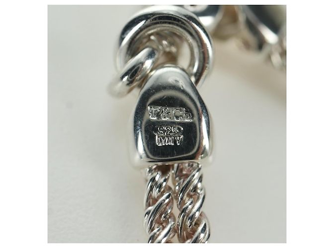 Autre Marque Collana a nodo centrale in doppia corda TIFFANY&Co. in argento Ag925 Auth am11156SAM - vista 10