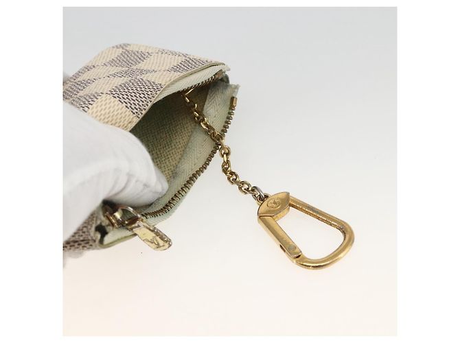 LOUIS VUITTON Pochette Cles Damier Azur Monedero N62659 LV Auth BAZ751 - vista 13
