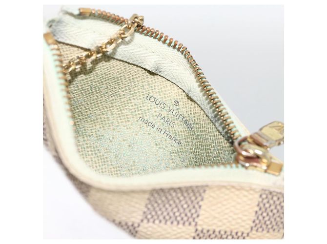 LOUIS VUITTON Pochette Cles Damier Azur Monedero N62659 LV Auth BAZ751 - vista 14