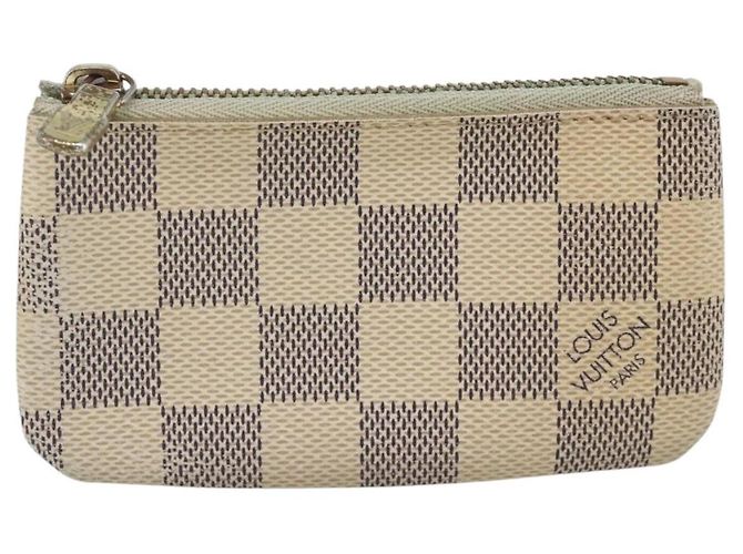 LOUIS VUITTON Pochette Cles Damier Azur Monedero N62659 LV Auth BAZ751 - vista 2