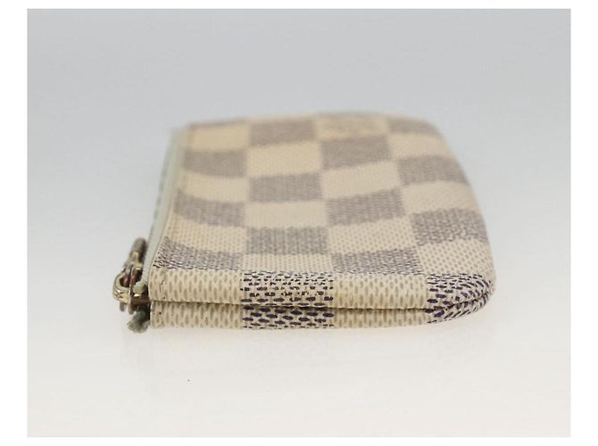 LOUIS VUITTON Pochette Cles Damier Azur Monedero N62659 LV Auth BAZ751 - vista 4