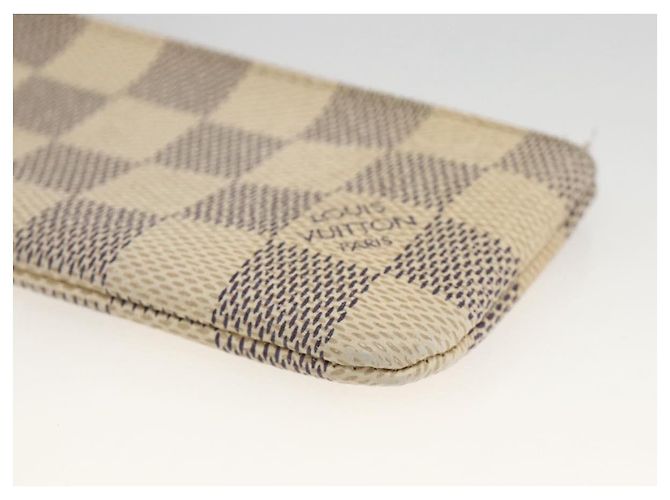 LOUIS VUITTON Pochette Cles Damier Azur Monedero N62659 LV Auth BAZ751 - vista 8